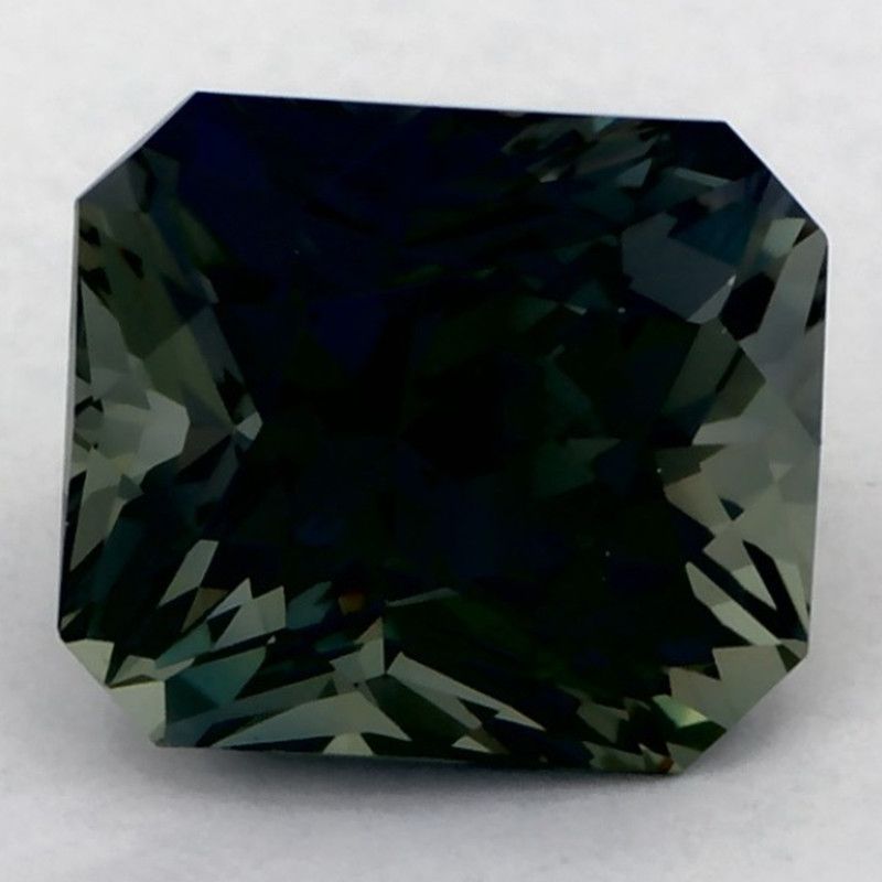 Szafir 1,46 ct, zielony, szlif ośmiokątny