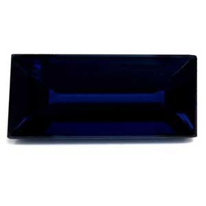 Szafir 2,83 ct, niebieski, szlif szmaragdowy