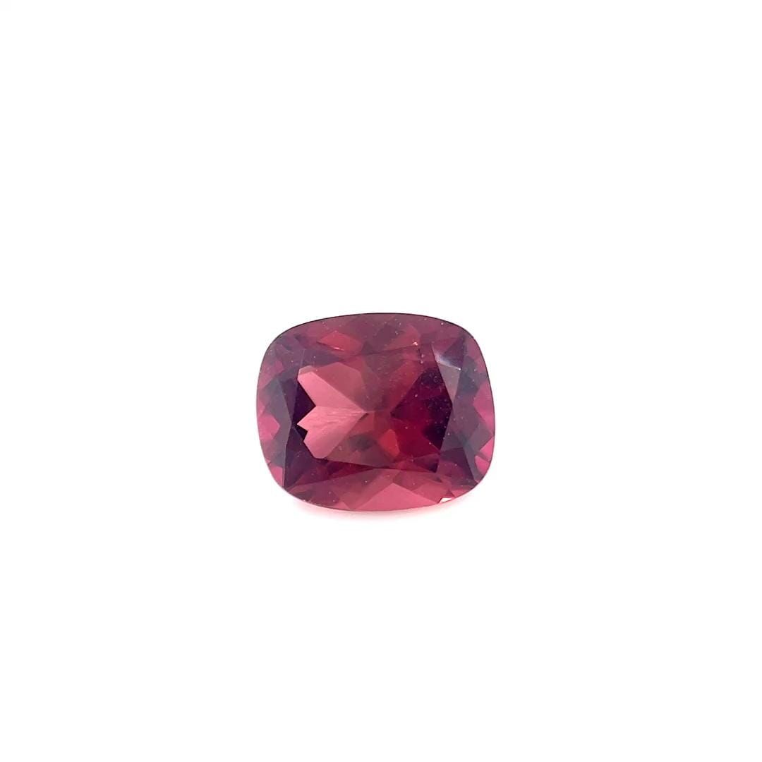 Turmalin 1,29 ct, różowy, szlif cushion