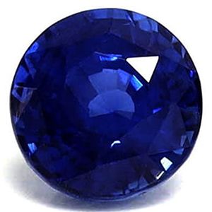Szafir 1,66 ct, niebieski, szlif okrągły