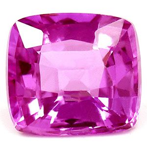 Szafir 1,56 ct, różowy, szlif cushion
