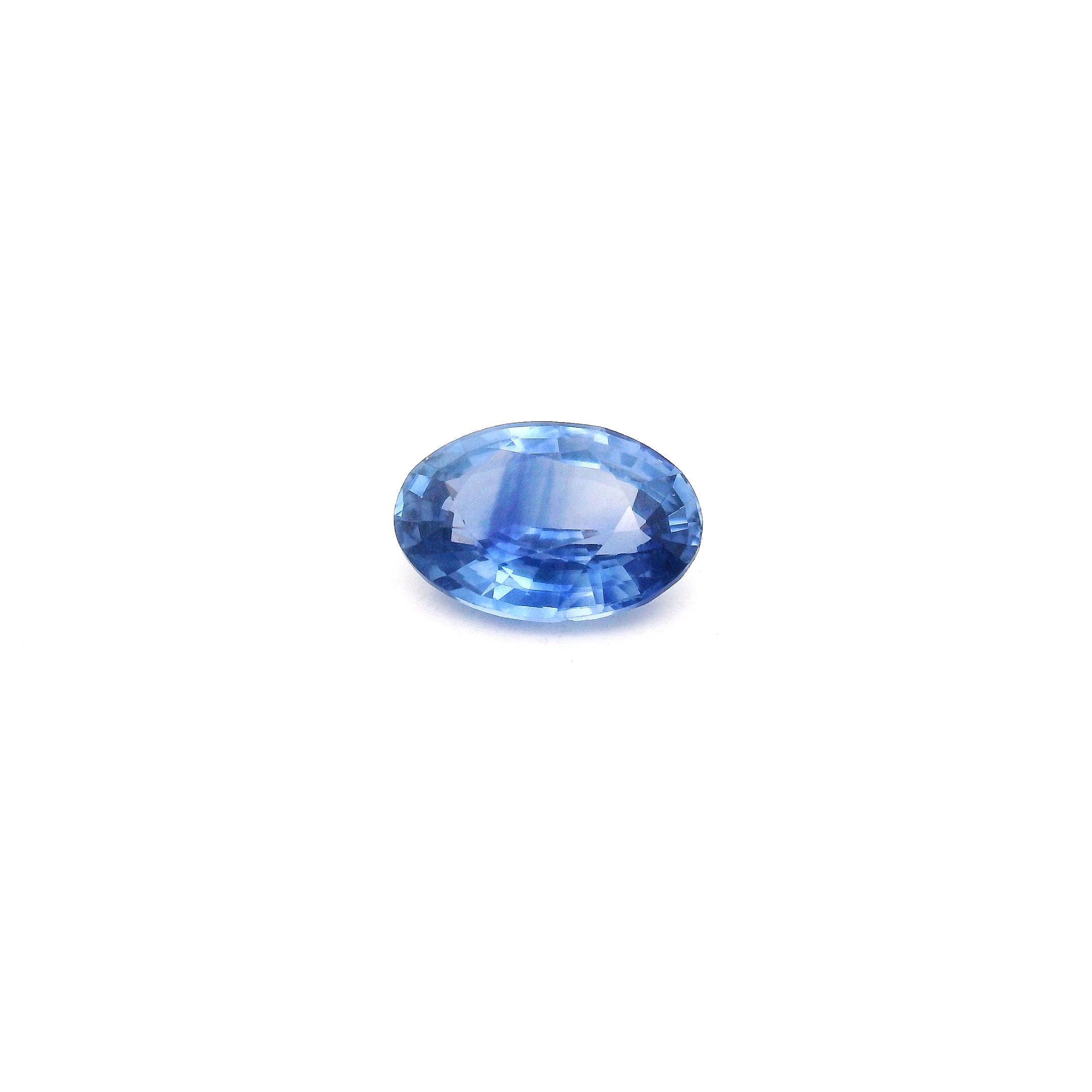SAPPHIRE FACETED 0.9ct BLUE Medium Intense EC SRILANKA HEATED