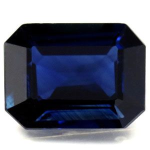 Szafir 2,36 ct, niebieski, szlif szmaragdowy