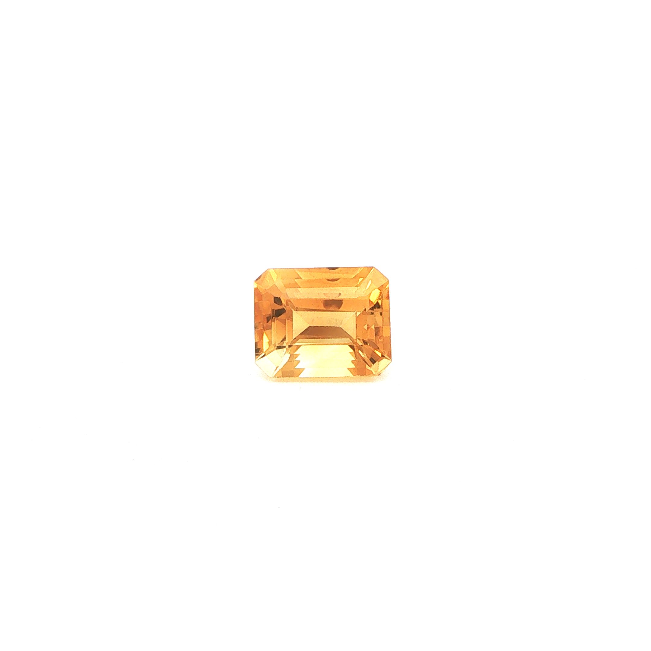 3.8 ct Octagonal citrine