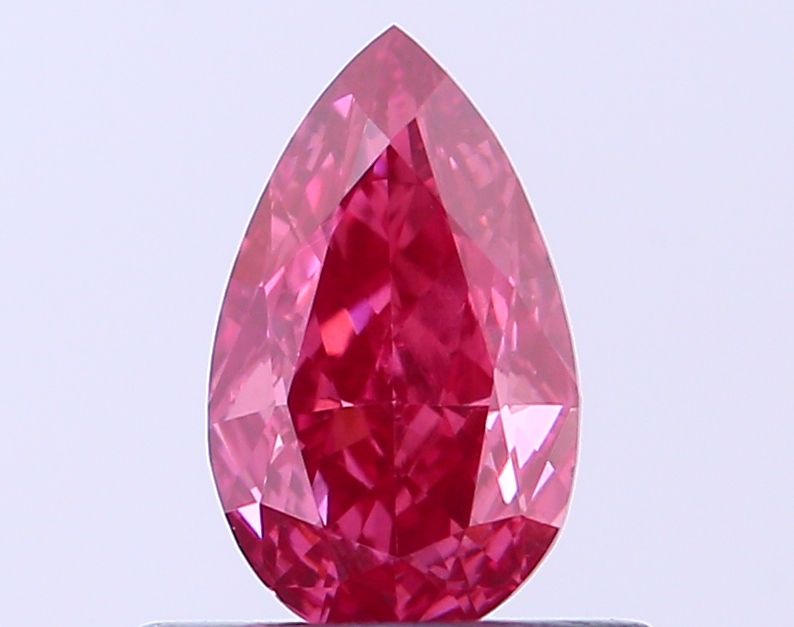 0.41 CT Fancy Vivid Red PEAR