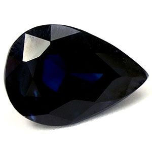 SAPPHIRE FACETED 1.28ct BLUE Navy Blue MI AUSTRALIA HEATED