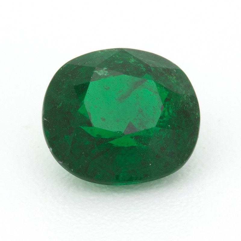 Granat 1,37 ct, zielony, szlif cushion