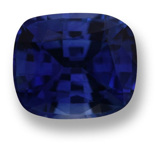 Szafir 1,41 ct, niebieski, szlif cushion