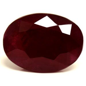 Rubin 4,84 ct, czerwony, szlif owalny