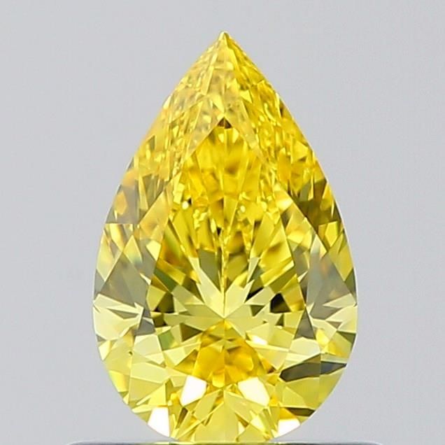 0.51 CT Fancy Vivid Yellow PEAR