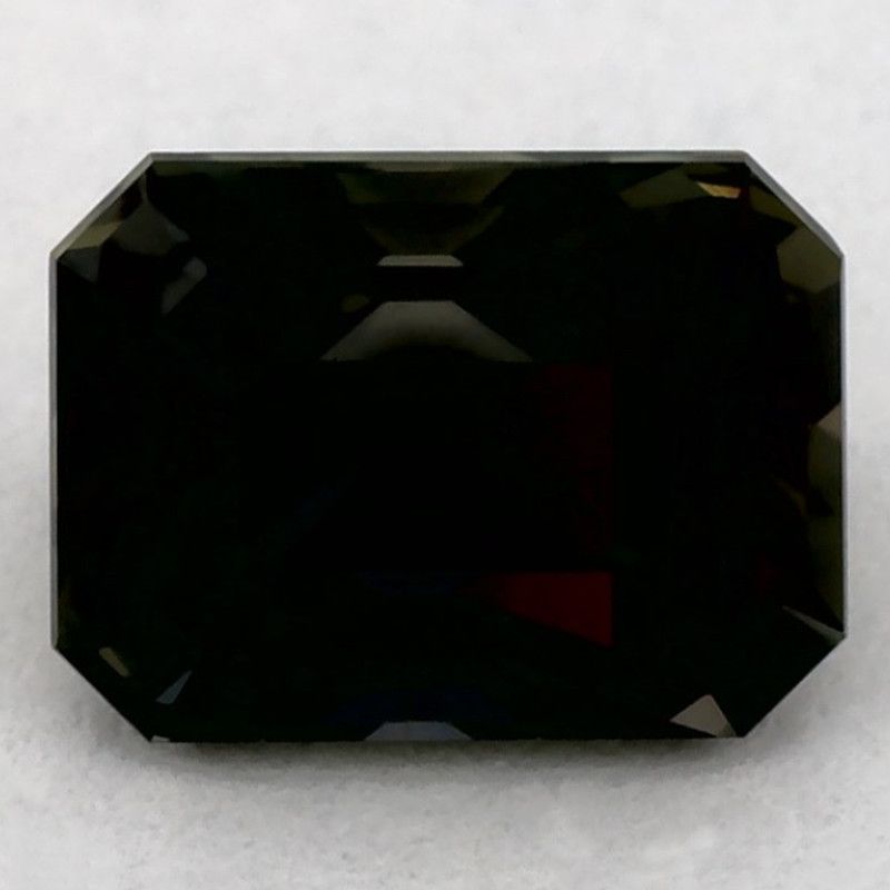 Szafir 1,10 ct, zielony, szlif ośmiokątny
