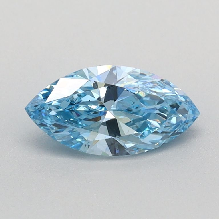 0.46 CT Fancy Vivid Blue MARQUISE