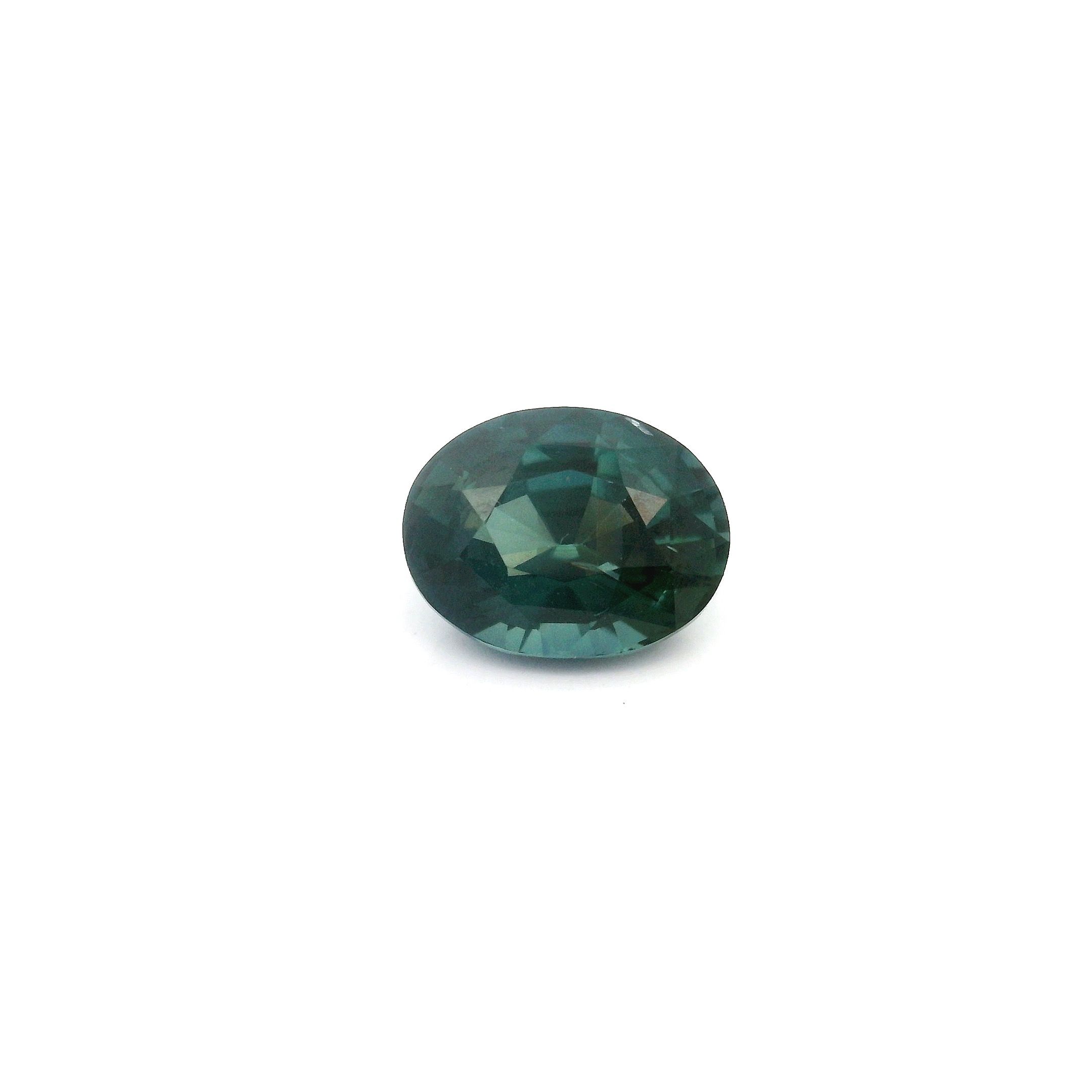 Szafir 1,54 ct, niebieski, szlif owalny