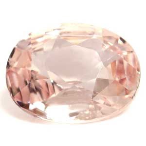 Szafir 2,03 ct, różowy, szlif owalny