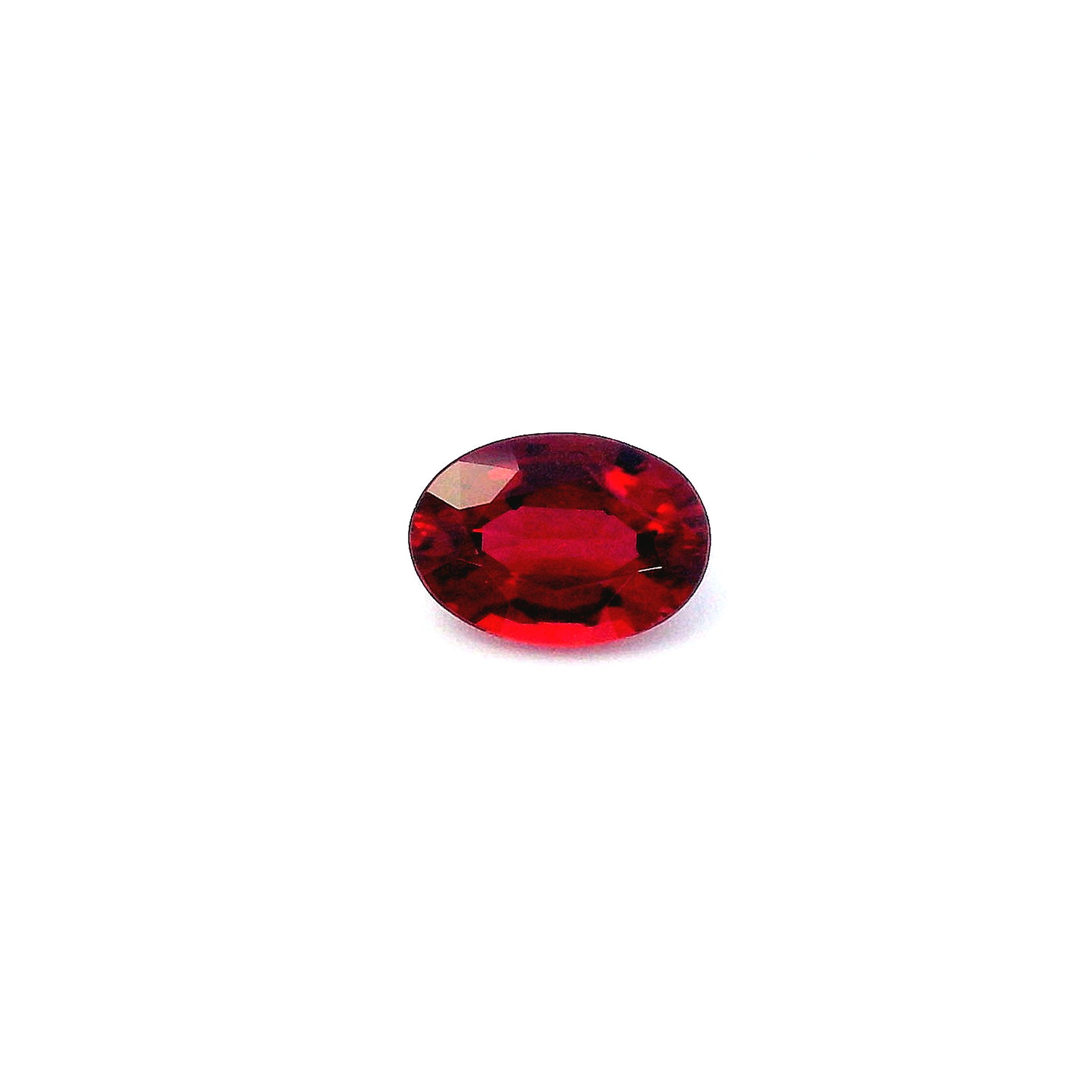 0.73 ct Oval ruby
