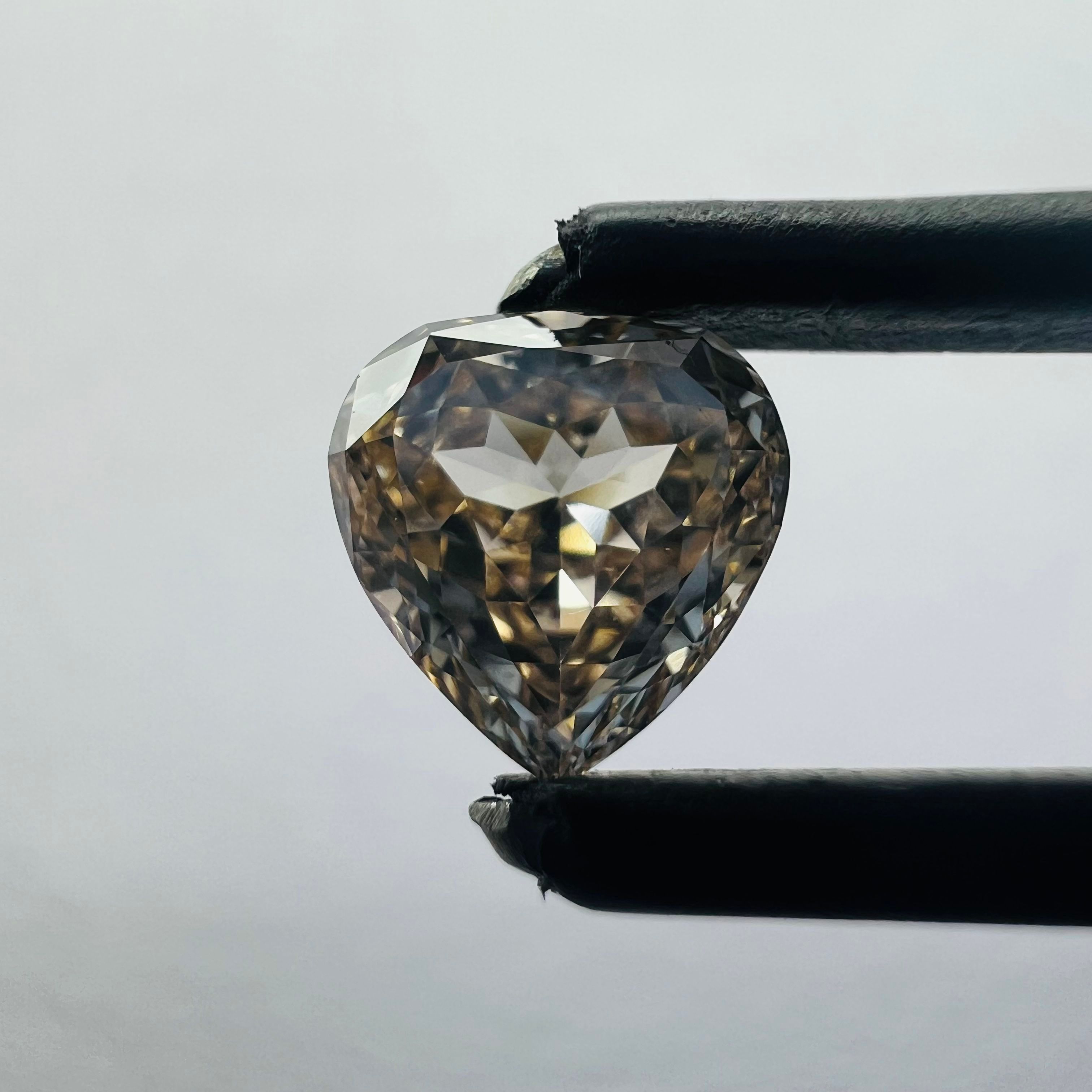 0.58 CT Orange HEART