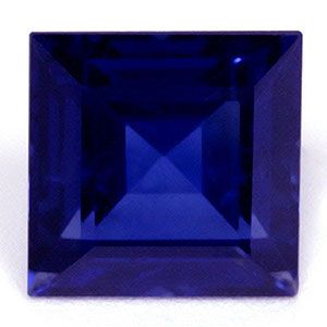 Szafir 1,19 ct, niebieski, szlif kwadratowy