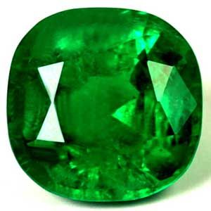 Szmaragd 1,05 ct, zielony, szlif cushion