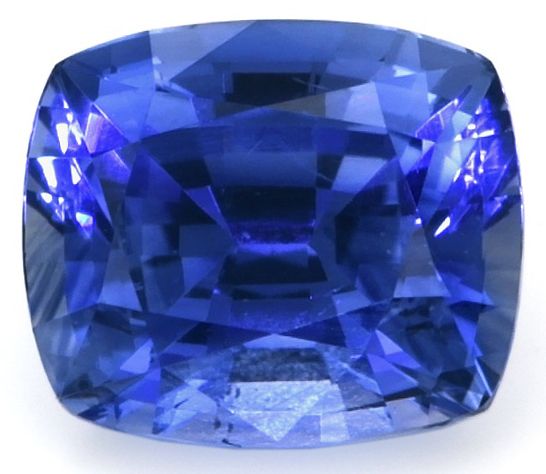Szafir 1,24 ct, niebieski, szlif cushion