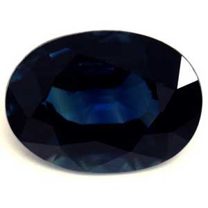 SAPPHIRE FACETED 1.07ct BLUE Deep Blue SI MADAGASCAR HEATED