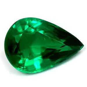 Szmaragd 1,97 ct, zielony, szlif gruszka