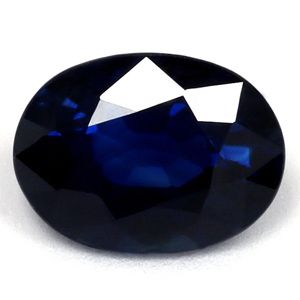 Szafir 1,39 ct, niebieski, szlif owalny
