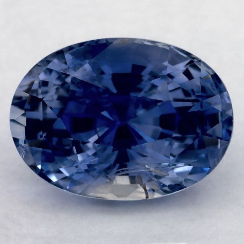 Szafir 5,10 ct, niebieski, szlif owalny