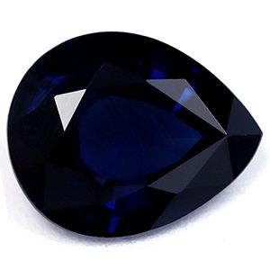 SAPPHIRE FACETED 2.6ct BLUE Deep Blue EC MADAGASCAR HEATED