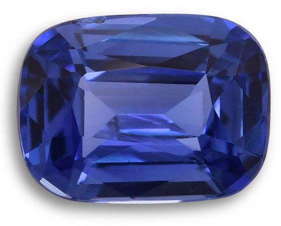 Szafir 3,11 ct, niebieski, szlif cushion