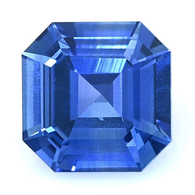 Szafir 1,29 ct, niebieski, szlif szmaragdowy