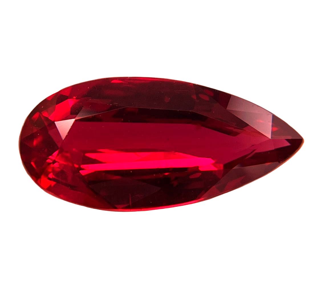 7.96 ct Pear ruby