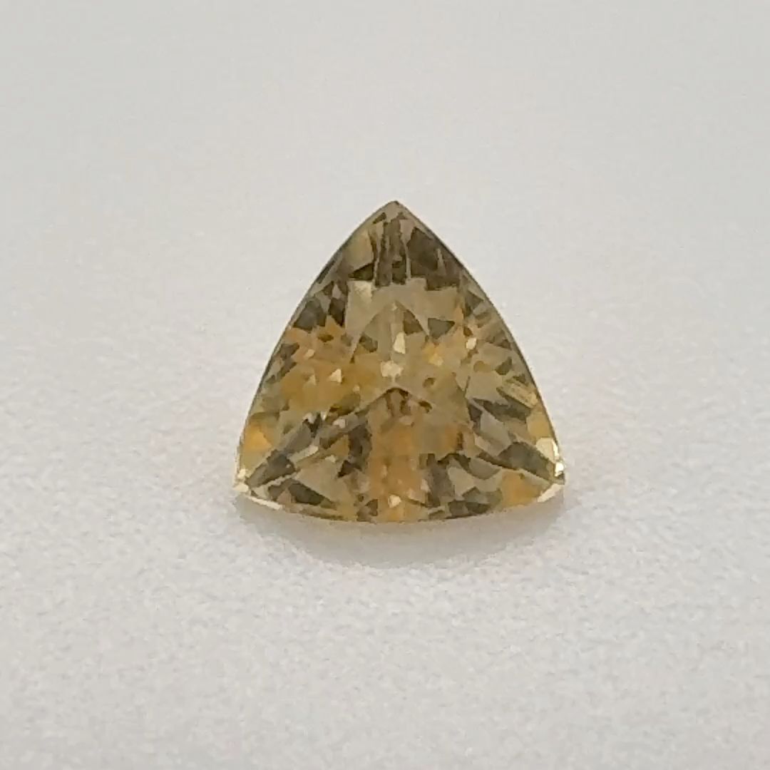 TOPAZ FACETED 0.485ct YELLOW Light Orangey Yellow EC BRAZIL NONE