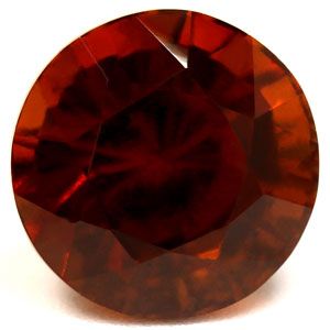 Granat 6,35 ct, pomarańczowy, szlif okrągły