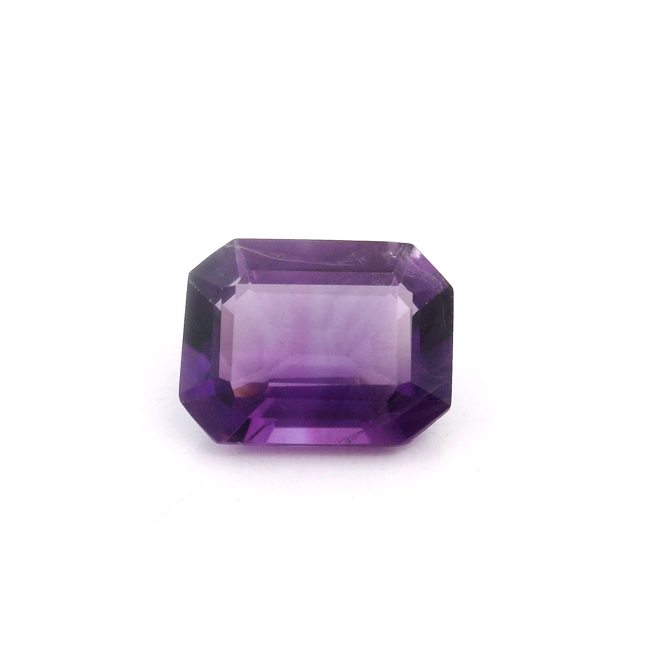 Ametyst 2,50 ct, purpurowy, szlif ośmiokątny