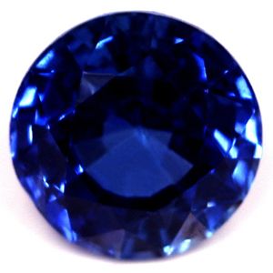 Szafir 1,19 ct, niebieski, szlif okrągły