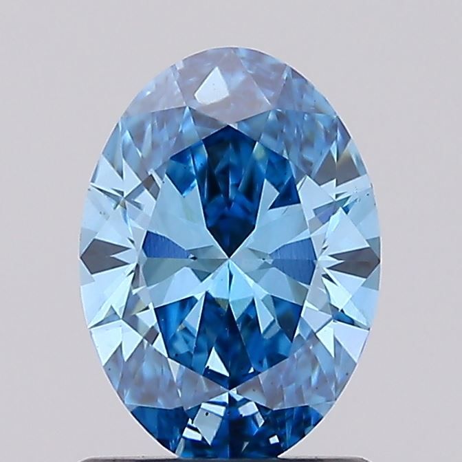 1.05 CT Fancy Vivid Blue OVAL