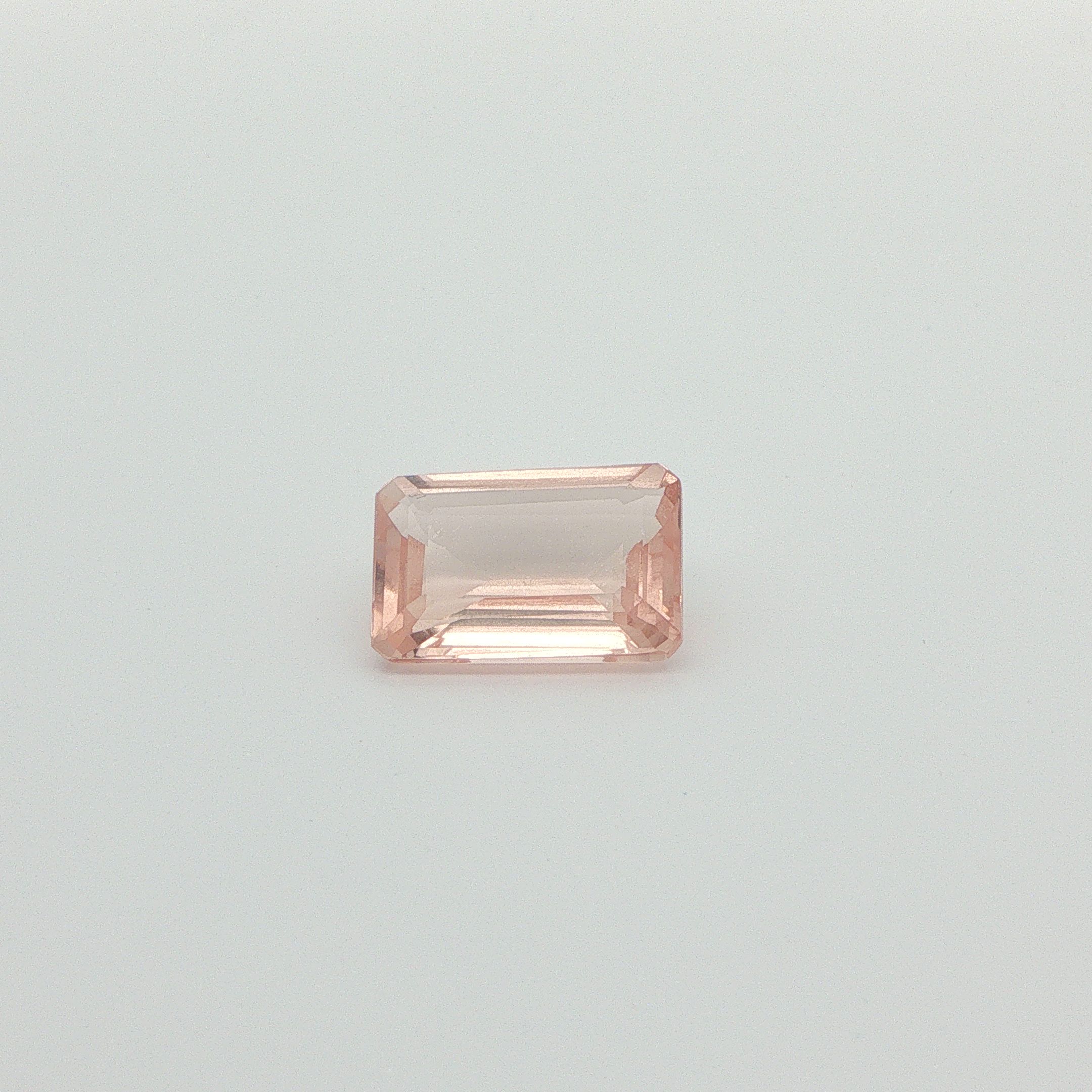 5.95 ct Octagonal Morganite