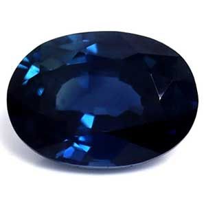 Szafir 1,06 ct, niebieski, szlif owalny