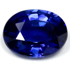 Szafir 1,00 ct, niebieski, szlif owalny