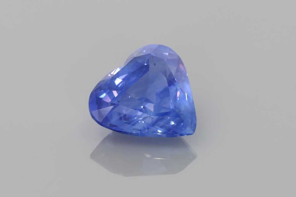 Szafir 2,91 ct, niebieski, szlif serce
