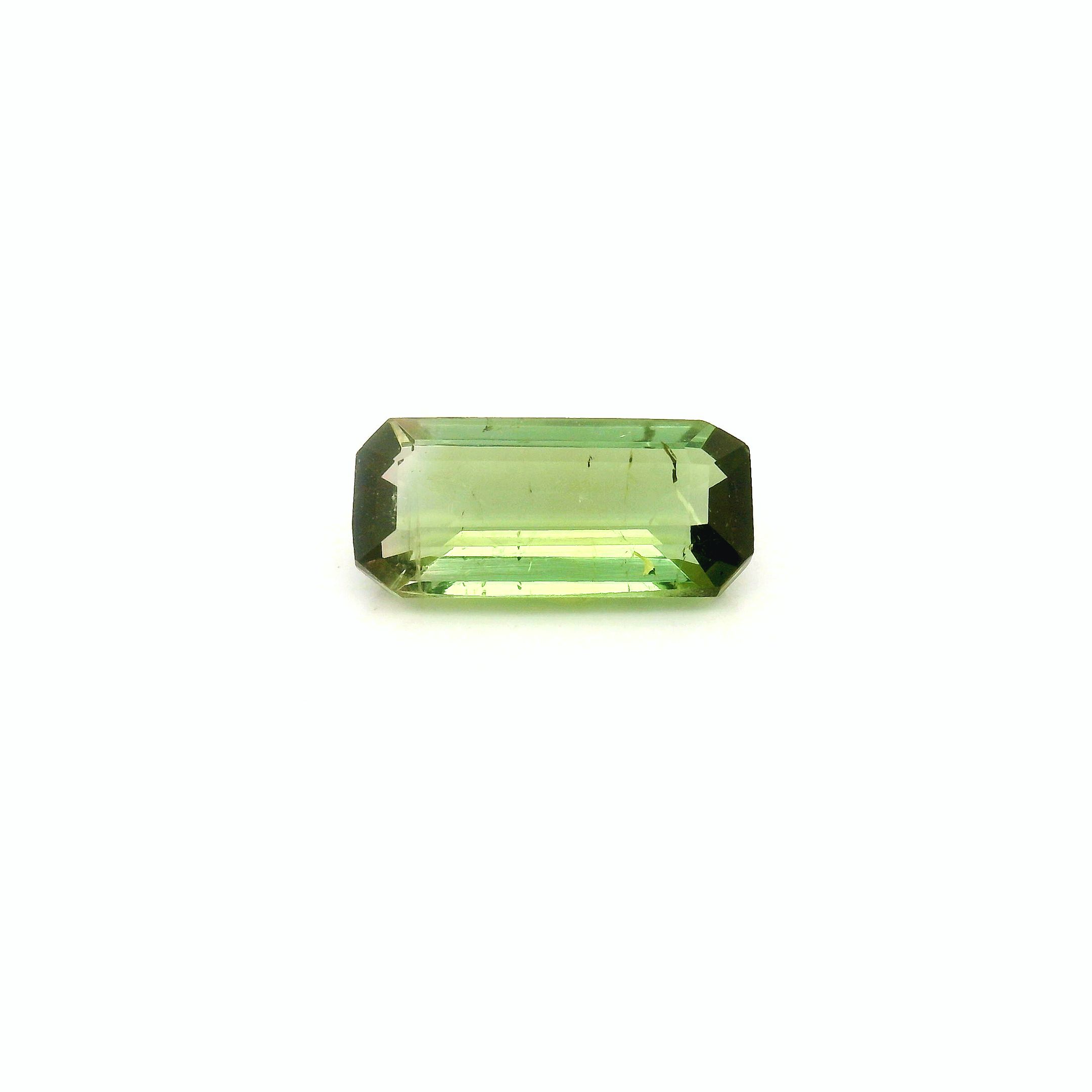 Turmalin 1,07 ct, zielony, szlif ośmiokątny