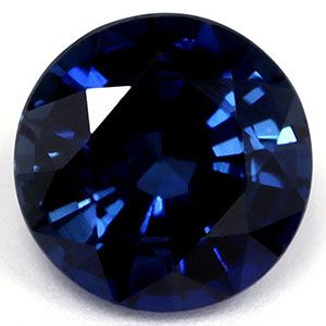 Szafir 1,41 ct, niebieski, szlif okrągły