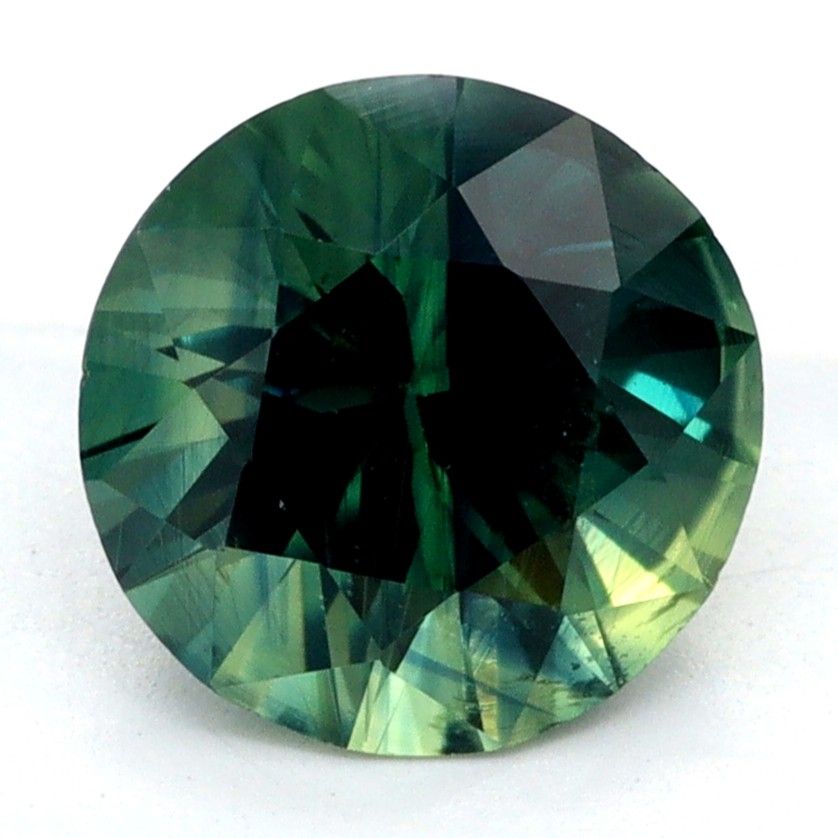 Szafir 1,46 ct, wielobarwny, szlif okrągły