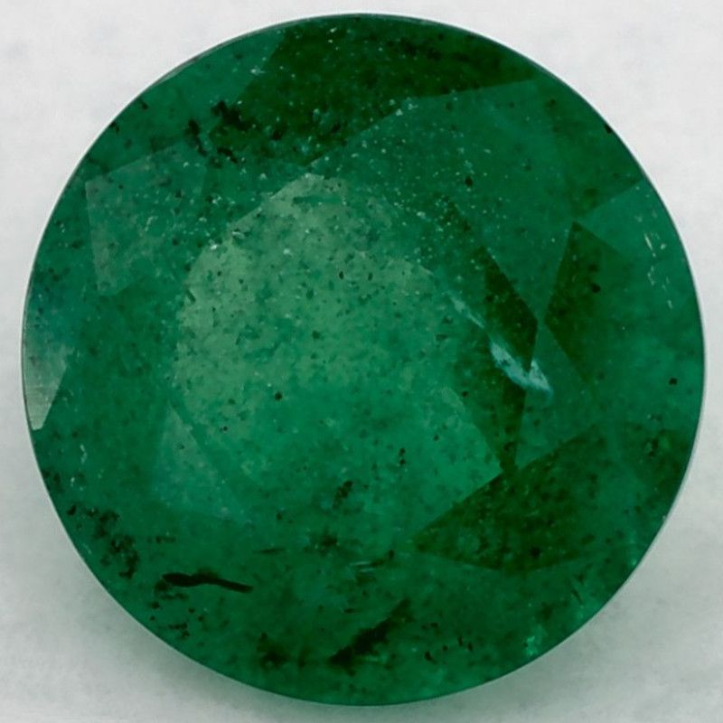Szmaragd 1,50 ct, zielony, szlif okrągły