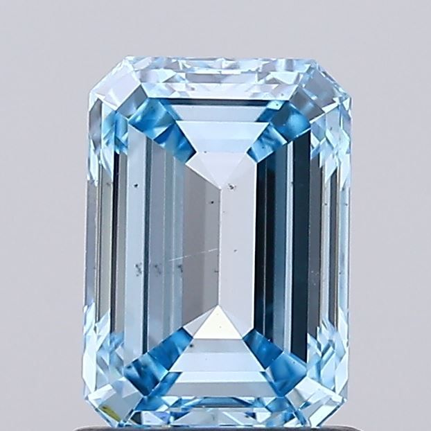 1.23 CT Fancy Vivid Blue EMERALD