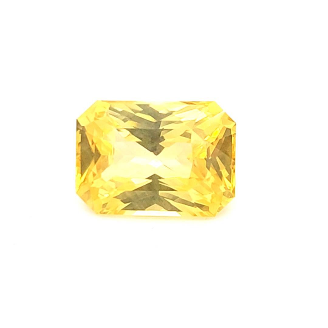 SAPPHIRE FACETED 6.07ct YELLOW Yellow EC SRILANKA HEATED