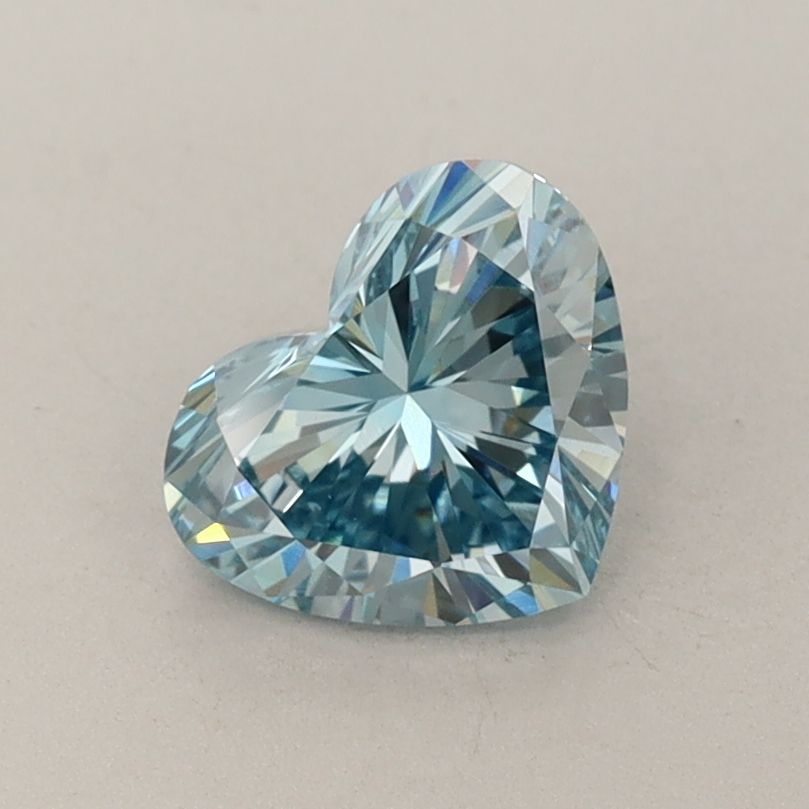 1.02 CT Fancy Vivid Blue HEART