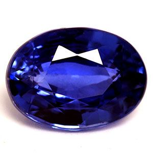 Szafir 1,01 ct, niebieski, szlif owalny