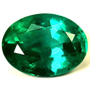 Szmaragd 2,81 ct, zielony, szlif owalny