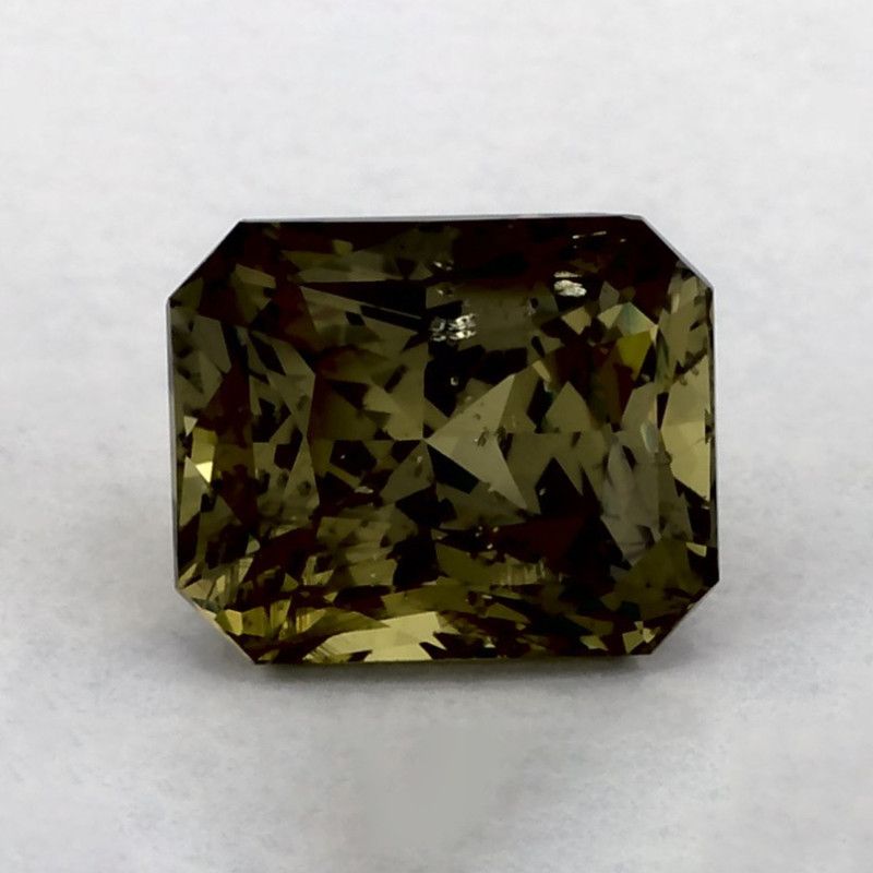 Szafir 1,93 ct, zielony, szlif radiant